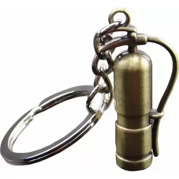 Přívěšek na klíče kovový hasicí přístroj