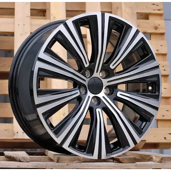 Alu kolo Alu kola Racing Line H3337F, 19x8.5 5x108 ET47, černá + leštění vhodné pro Volvo S90 (od 2016), Volvo V90 (od 2016)