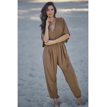 Dámský overall Dámský overal s nohavicemi a stahovací šňůrkou NU479 Barva: Hnědá, Velikost: 2XL/3XL