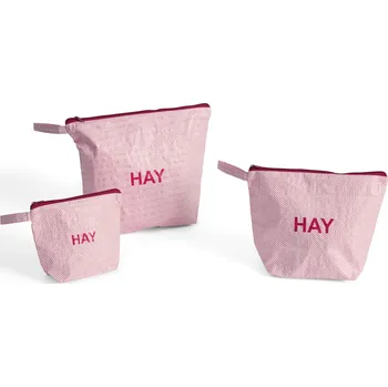 Kosmetická taška HAY Kosmetická taška Candy Mono Wash Bag Wash Light Pink – set 3 ks