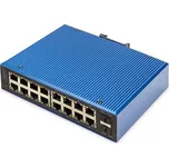 Digitus Průmyslový 16+2portový gigabitový ethernetový přepínač s řízením L2 PoE