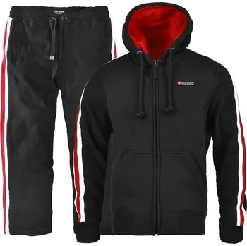 Pánské kalhoty Tepláková souprava Thor Steinar Strimle schwarz Barva: Černá, Velikost: XL