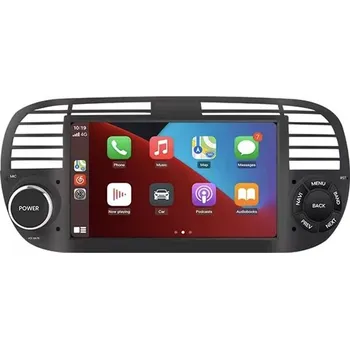 Autorádio Ossuret 2din Autorádio pro Fiat 500 FIAT 500 Abarth 2007-2015 Android Auto, CarPlay, GPS Fiat 500