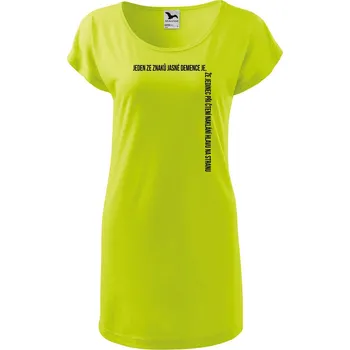 DOBRÝ TRIKO Dámské tričko/šaty Demence Velikost: XL, Barva: Limetková