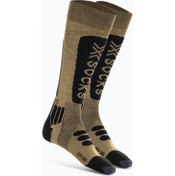 Pánské ponožky Lyžařské ponožky X-Socks Helixx Gold 4.0 hnědé XSSSXXW19U