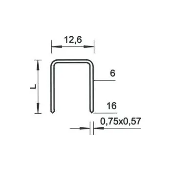 Sponkovačka KMR-BEA Spona typ 380 NKS pozinkovaná Varianta: 380/04 NKS (P150)
