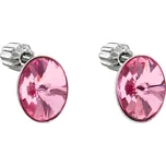 Evolution Group - Pavona Růžové peckové náušnice s krystaly Swarovski 31274.3 rose + 2 měsíce na vrácení zboží