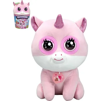 plyšák PLYŠ Winksies Strawberry jednorožec mrkající interaktivní na baterie Zvuk