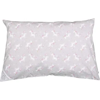 Povlečení Eva Kiedroňová Povlak - Dětský polštář - 60x40 - Světle šedý jednorožec