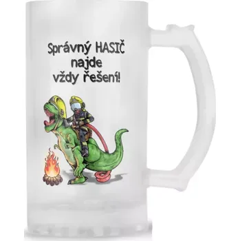 Hra na policii a hasiče Skleněný korbel Soptík