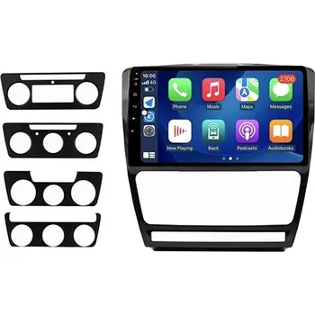 Autorádio OSSURET 10" 8 GB CarPlay Škoda Octavia 2 A5 2008-2013 Autorádio s WIFI, 4G dongle, Kamera, GPS