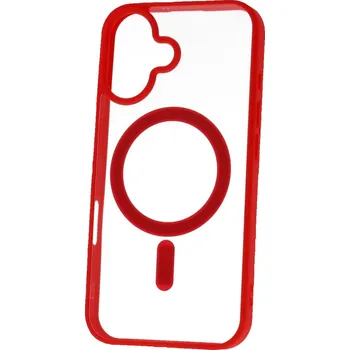 Pouzdro na mobilní telefon Zadní kryt Acrylic Color MagSafe pro iPhone 16 červený