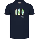 Pánské triko NORDBLANC ALOHA NBSMT8156 TMAVĚ MODRÁ S