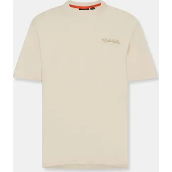 Pánská móda Tričko Napapijri Beige Dimity 1173802 M