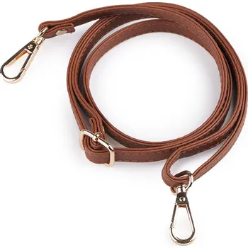 Koženkový popruh / ucho na kabelku s karabinami šíře 1 cm