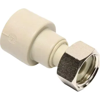 Vodovodní potrubí Wavin Ekoplastik Přechodka PPR plastová s převlečnou maticí 16 x 1/2", SNAM01620X