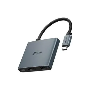 USB hub TP-Link UH3020C Hub USB typu C 3v1, 3x HDMI 4K při 60 Hz, 100W Power Delivery, 1× USB-A