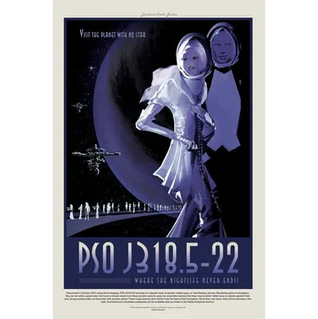 Plakát Plakát, Obraz - PSO J318 (Planet & Moon Poster) - Space Series (NASA)