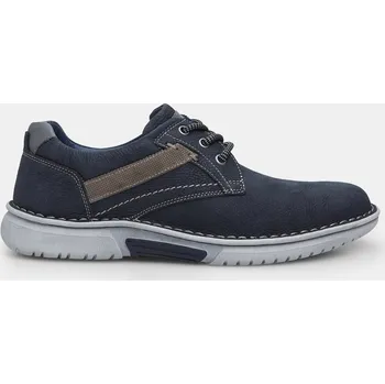 Pánské polobotky Baťa kožené pánské polobotky s prošíváním u podrážky modré, vel. 40