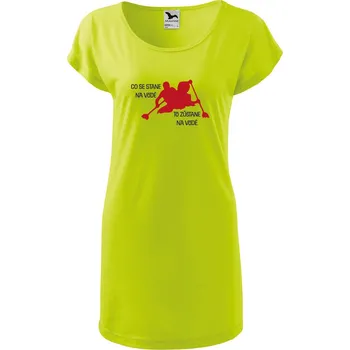 Dámské oblečení DOBRÝ TRIKO Dámské tričko/šaty Co se stane na vodě Velikost: 2XL, Barva: Limetková