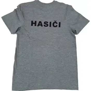 pracovní tričko Triko krátký rukáv GREY s nápisem HASIČI - XL