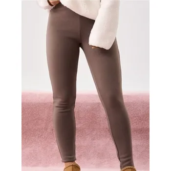 Dámské legíny Sinsay - Legíny s kožíškovou podšívkou - hnědá - 512FJ-84X - 512FJ-84X-XS