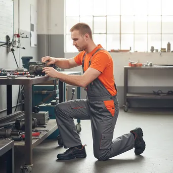 montérky CERVA GROUP Kalhoty DESMAN MAN lacl, šedooranžové Velikost 52 šedá/oranžová