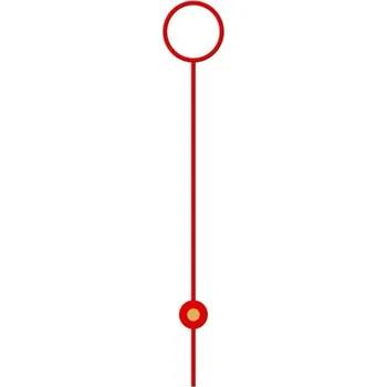 Kuchyňská minutka MPM Sekundová ručička 76 mm - červená /34 E34.5290