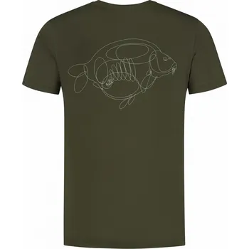 Rybářské oblečení Korda Tričko One Liner Tee Olive XL