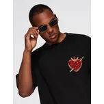 Pánské triko OMBRE OM-TSCT-0290 BLACK M