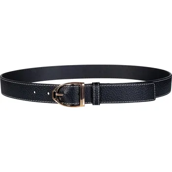 Jezdectví Kožený opasek HKM Marrakesh, černá, 70 cm