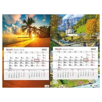 Kalendář Kalendarz 2022 jednodzielny SB10 MIX