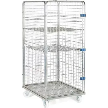 KLEC 4/2, 4-boký, 2x police, klecový vozík 1640x720x810 mm, galvanická ocel