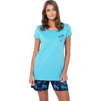 Dámské pyžamo Dámské pyžamo Paleros turquise - XL