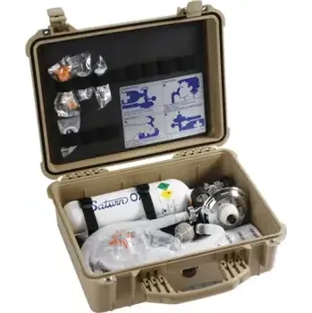 Plynová maska Kyslíkový resuscitační přístroj SATURN OXY Comfort