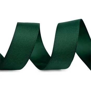 Stuha Rypsová stuha ve vánočních barvách šíře 25 mm, barva 3 zelená tmavá