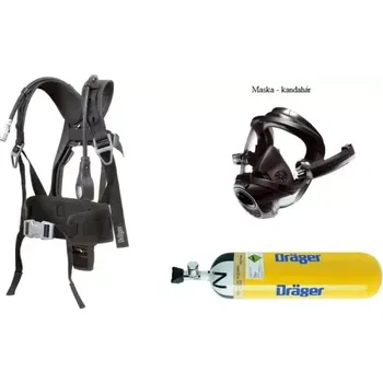 Plynová maska Dýchací přístroj DRÄGER PSS4000 maska FPS 7730 kandahár, kompozit lahev