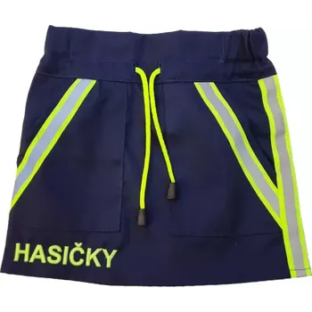 Dívčí sukně Dětská hasičská sukně s nápisem HASIČKY - 116, 40% bavlna + 60% PES - kepr