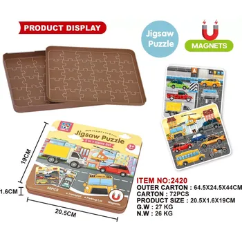 Puzzle RKToys Magnetická sada puzzle Město