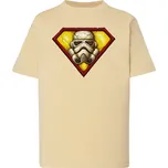 detske-levne-bavlnene-tricko-potisk-superman-stormtrooper Barva: Lime stone - krémová, Dětská bavlněná trička JHK: XL