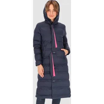 Tmavě modrá dámská zateplená bunda s kapucí BLH 231010 F - dark blue Velikost: S