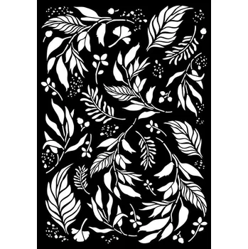 Stamperia Plastová šablona 29,7×42cm listy