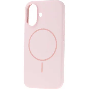 Pouzdro na mobilní telefon Zadní kryt Magsafe Slim Silicone pro iPhone 16 light pink
