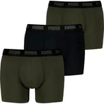 Pánské boxerky PUMA MEN EVERYDAY BOXER 3P 93832703 FOREST M