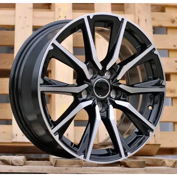 Alu kolo Alu kola Racing Line H3347F, 17x7.5 5x114.3 ET40, černá + leštění vhodné pro Toyota Corolla (od 2019)