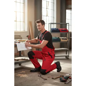 montérky CERVA GROUP Kalhoty MAX NEO lacl, různé barvy Velikost 60 červená/černá