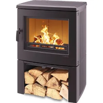 Krbová kamna LEDA Allegra Small s dřevníkem