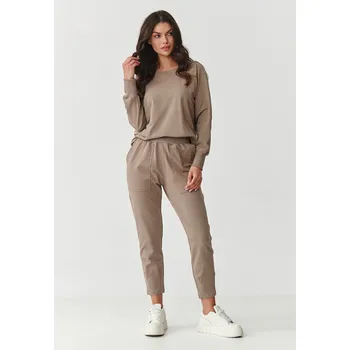 Volná tepláková souprava M888 Barva: Kávová, Velikost: S