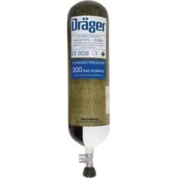 Plynová maska Lahev - Zásobník kompozit 6,9L/300bar - ventil Dräger EFV