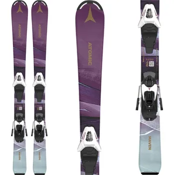 Sjezdové lyže Sjezdové lyže ATOMIC Maven Girl 100-120 + C5 GW Fialová 110 cm 120 až 130 cm
